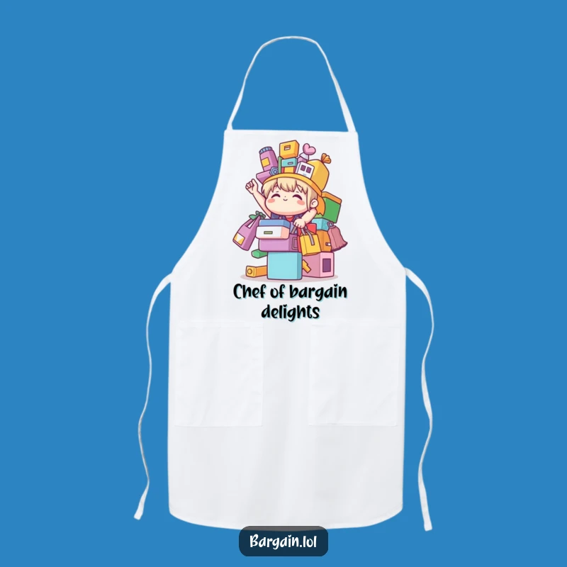 Funny Bargain Apron: Kitchen Triumph With Cute Character