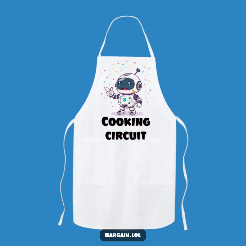 Funny Robot Party Apron: Festive Robot Chef, Perfect Funny Gift for Party Cooks