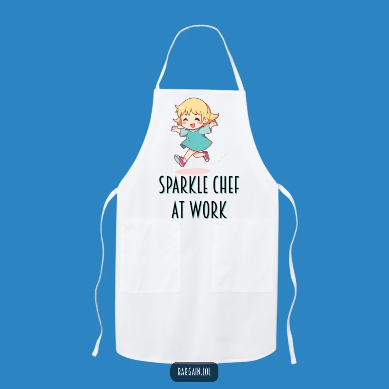 Funny Glitter Shoes Apron: Cook Up Some Laughs with Cheerful Kitchen Style