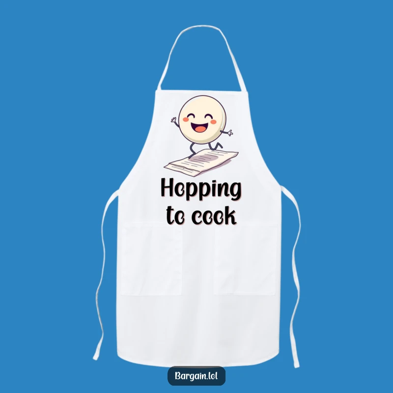 Funny Hopping Button Apron: Cook with Joy in This Hilarious, Cheerful Character's Kitchen Companion!