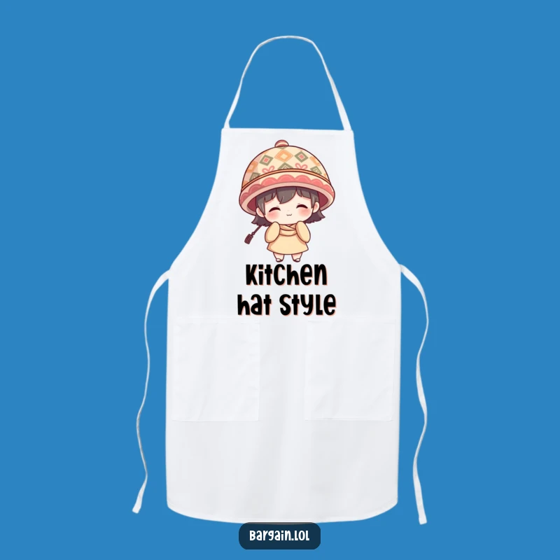 Funny Large Hat Chef Apron - Shy Style Kitchen Gift