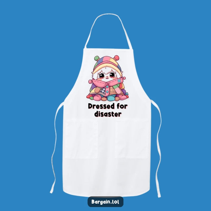 Funny Laundry Day Apron - Chef's Hilarious Clothing Pile Cover