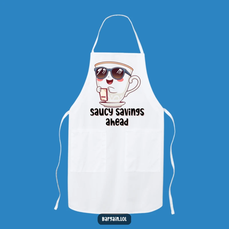 Funny Teacup Sunglasses Apron: Cook with Cool Style and Savings