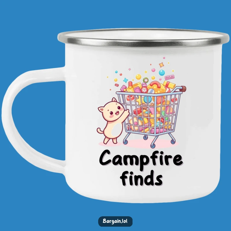 Funny Bargain Hunter Camping Mug: Outdoor Creature Treasure Cup