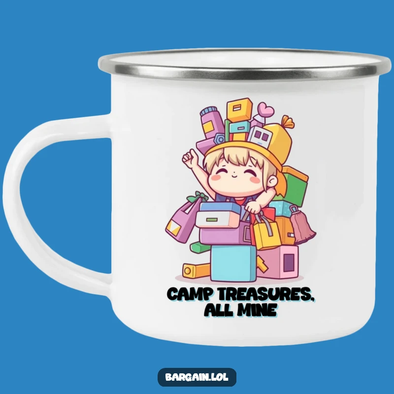 Funny Bargain Camping Mug: Shopping Triumph for Outdoor Adventures