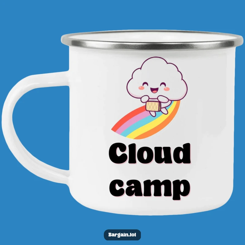 Funny Camp Mug: Cloud's Rainbow Adventure, The Ultimate Funny Gift!