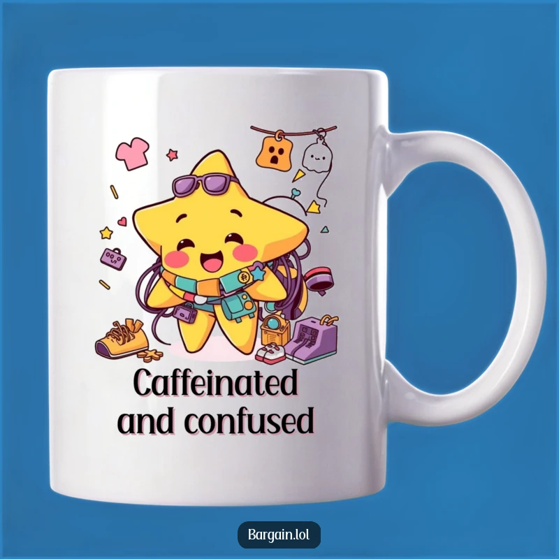 Funny Star Thrift Find Mug: Hilarious Character Mug for Cozy Mornings