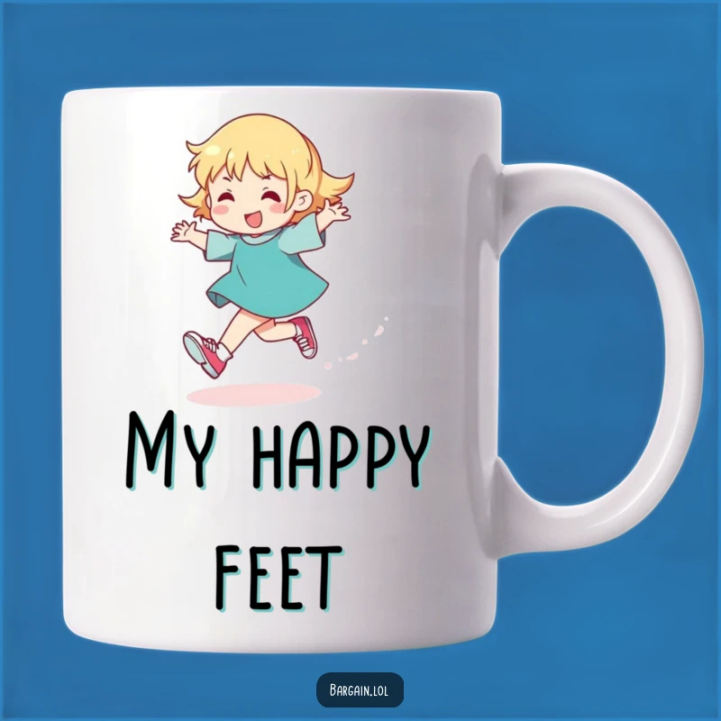 Funny Glitter Shoes Skipping Mug: A Hilarious Gift for Your Fun-Loving Friend