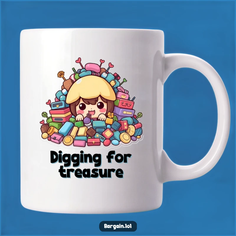 Funny Treasure Hunter Mug - Second-hand Finds Peek Gift