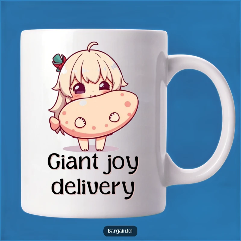Funny Delight Mug - Character with Giant Novelty Item, Pure Joy, Funny Gift