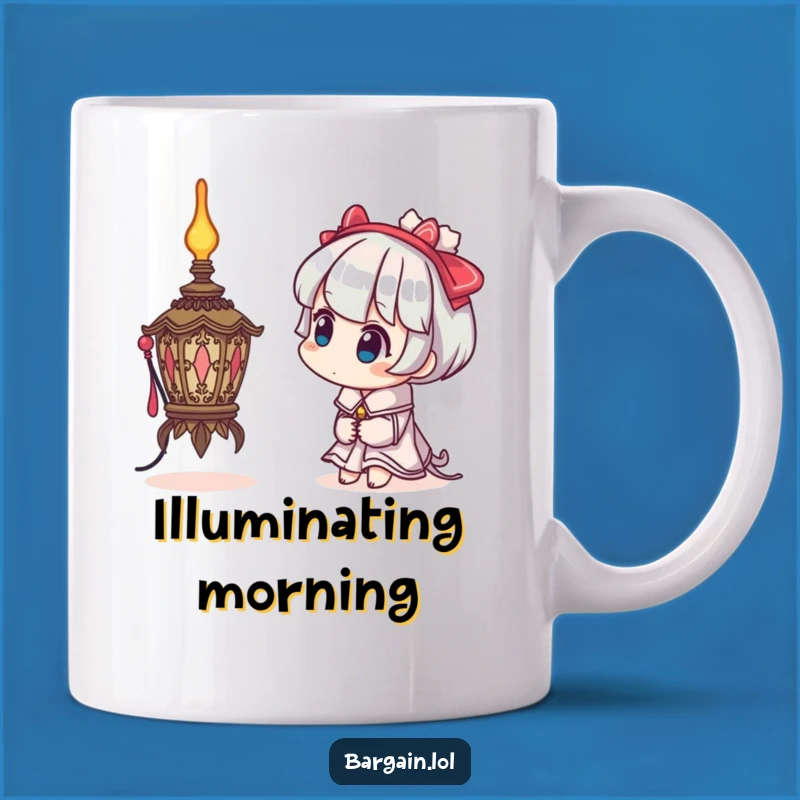 Funny Curious Lamp Mug - Bizarre Ornate Design, Intrigue, Funny Gift