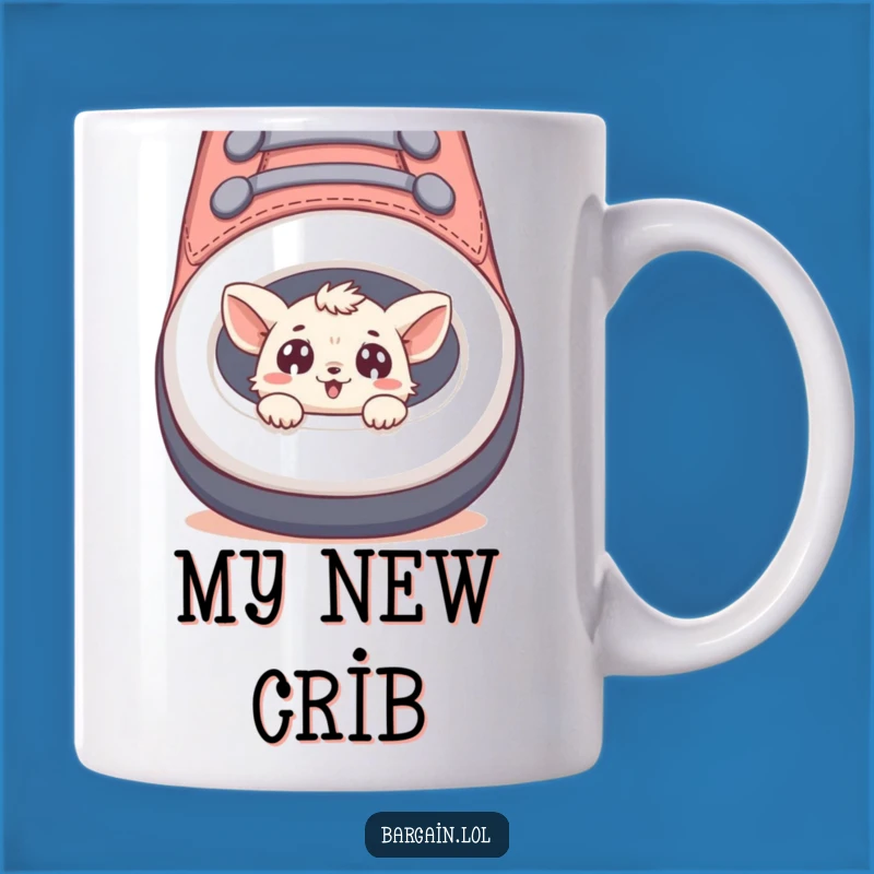 Funny Tiny Creature Shoe Peek Mug - A Hilarious Gift for Shoe Lovers!