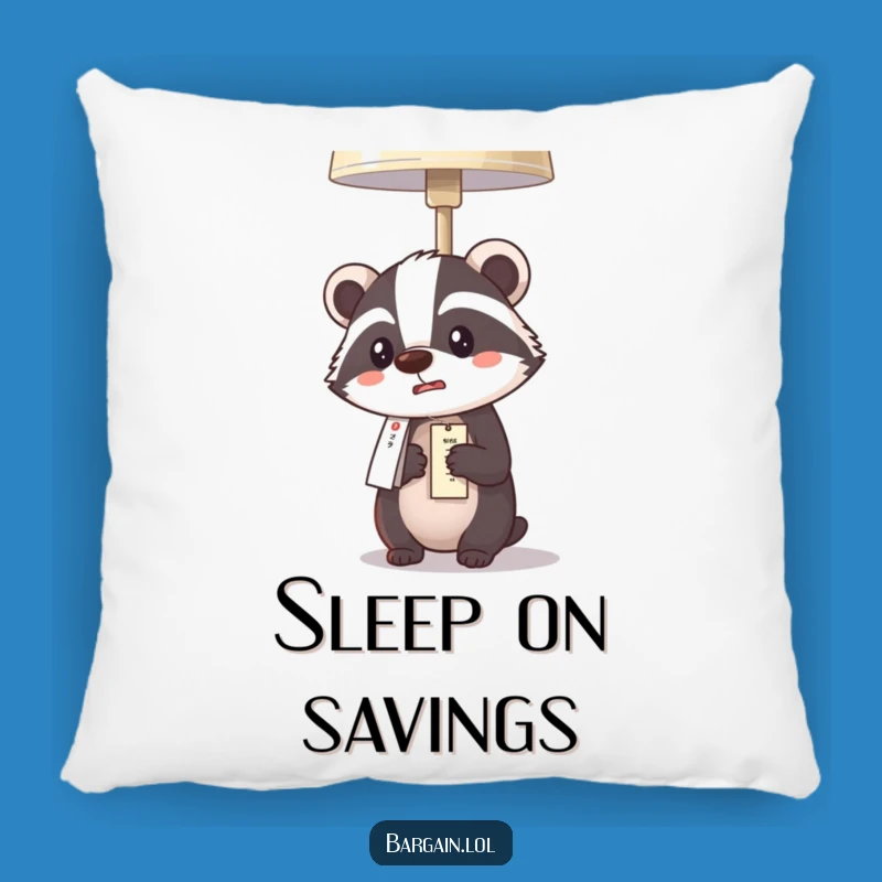Cozy Funny Kawaii Badger Pillow: Lamp Bargain Comfort
