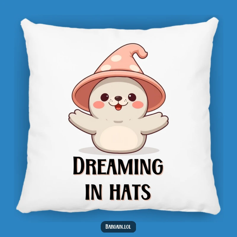 Cozy Funny Kawaii Seal Pillow: Novelty Hat Cuddle Buddy