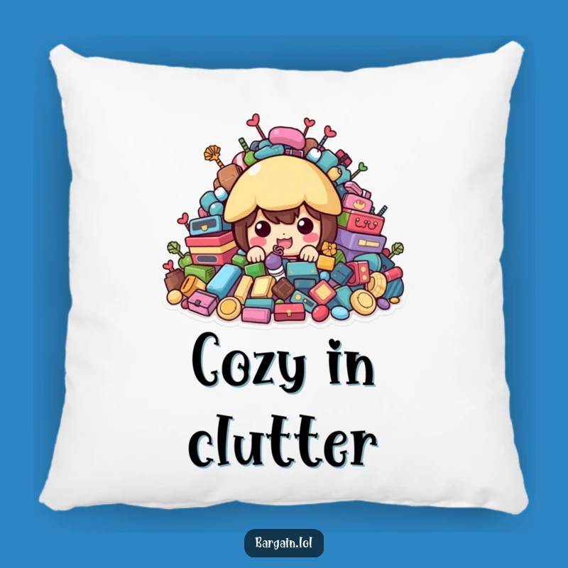 Funny Treasure Hunter Pillow - Colorful Second-hand Comfort Gift