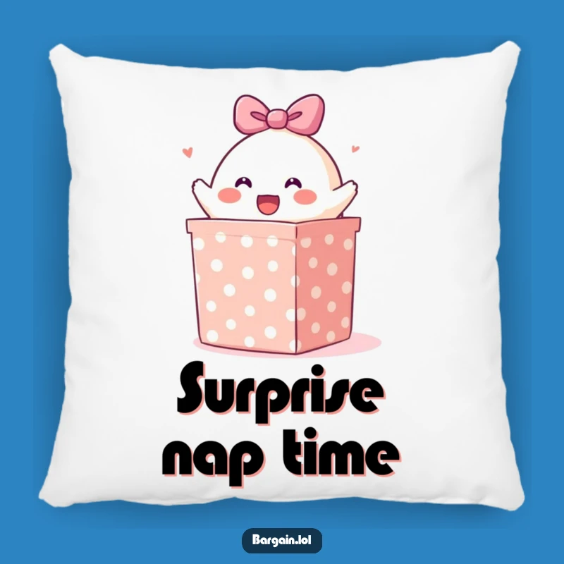 Funny Blob Comfort Pillow: Cheerful Burst Out, Cozy Humor Gift