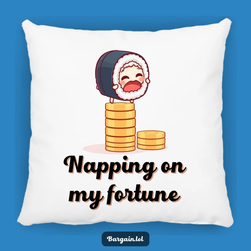 Funny Sushi Balance Pillow: Cozy Comfort with a Giggle