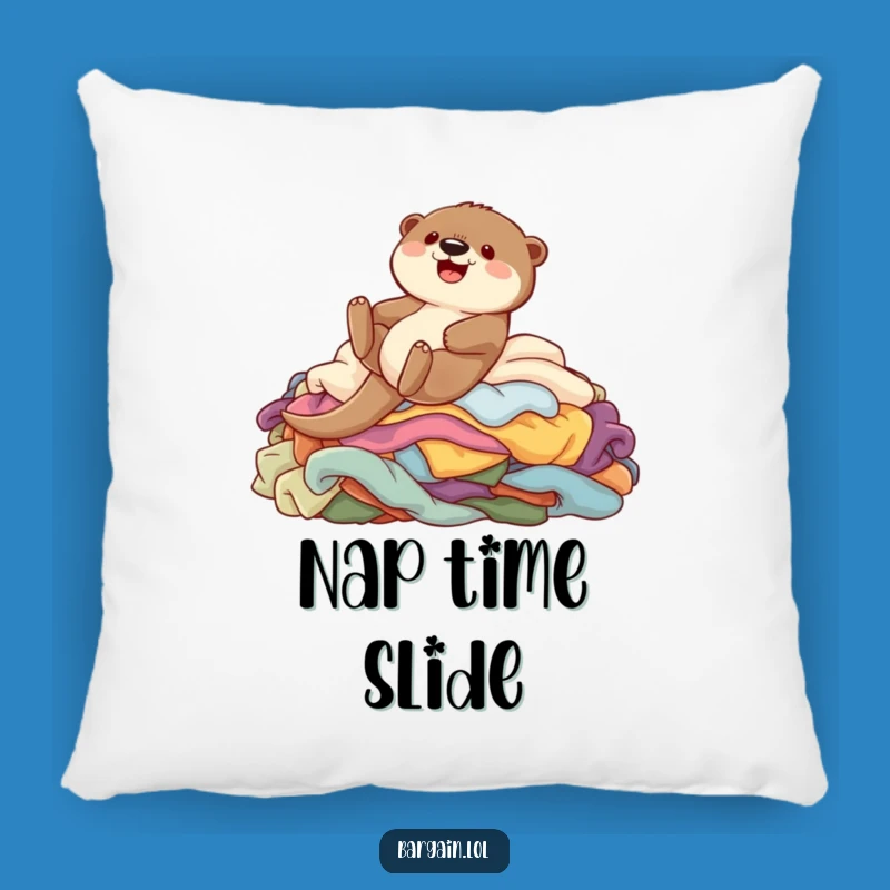 Comfy Funny Otter Slide Pillow: Soft Cushion for Playful Relaxation