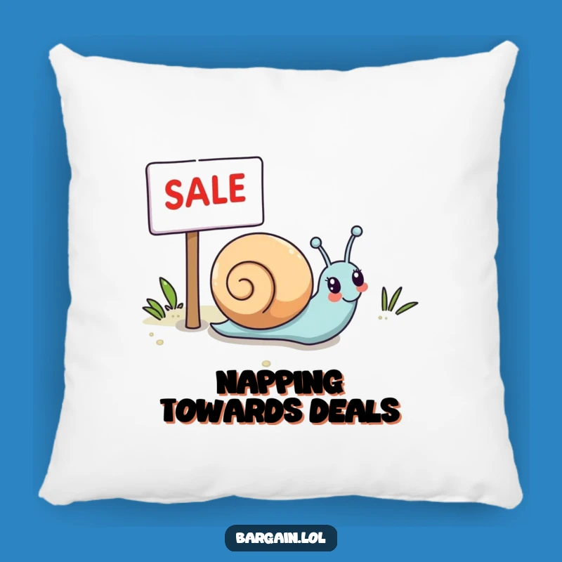 Cozy Funny Kawaii Snail Pillow: Sale Day Comfort