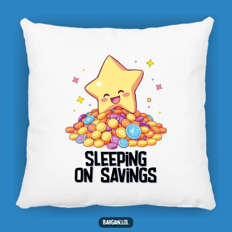 Funny Star Coins Pillow - Soft Cushion for Comfort, Adds Whimsy, Perfect Funny Gift