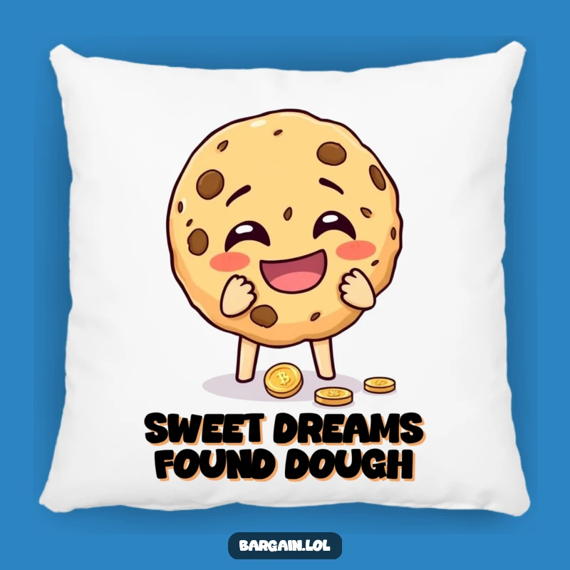 Funny Cookie Coin Pillow: Cozy Comfort with Sweet Laughter