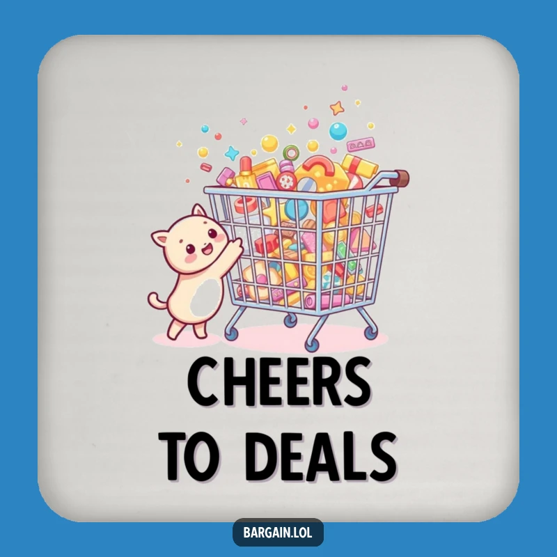 Funny Bargain Hunter Coaster: Tiny Creature Treasure Drink Saver