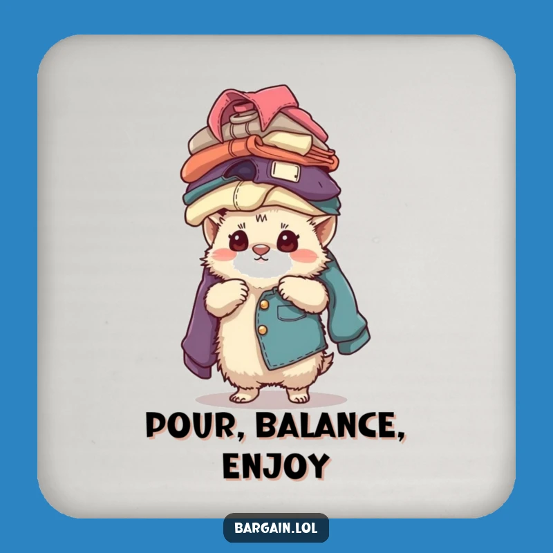 Funny Creature Balancing Coaster Set: Vintage Fashion Surface Protection