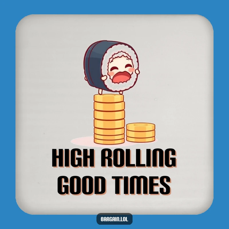 Funny Sushi Balance Coaster: Protect Surfaces with Humor