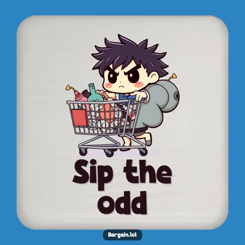 Funny Cart Companion Coaster - Hilarious Protection for Your Surfaces