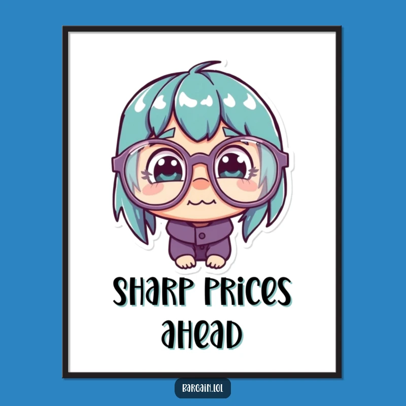 Funny Cheap Price Glasses Art Print - Quirky Bargain Decor Gift