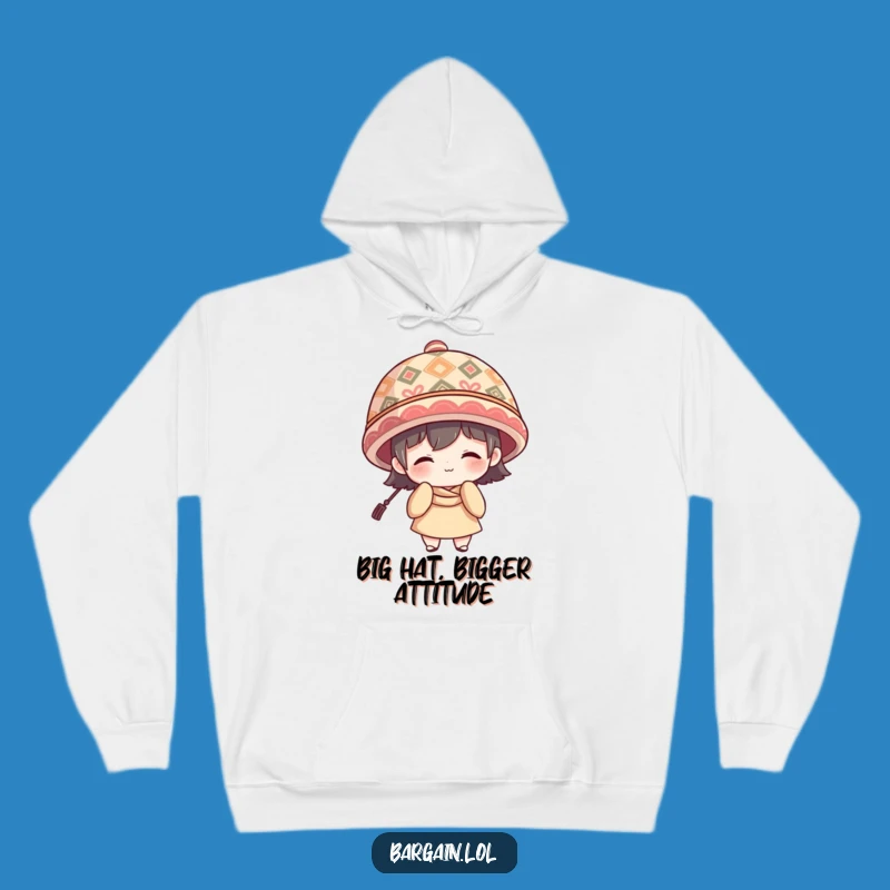 Funny Shy Smile Hat Hoodie - Oversized Patterned Comfort Wear