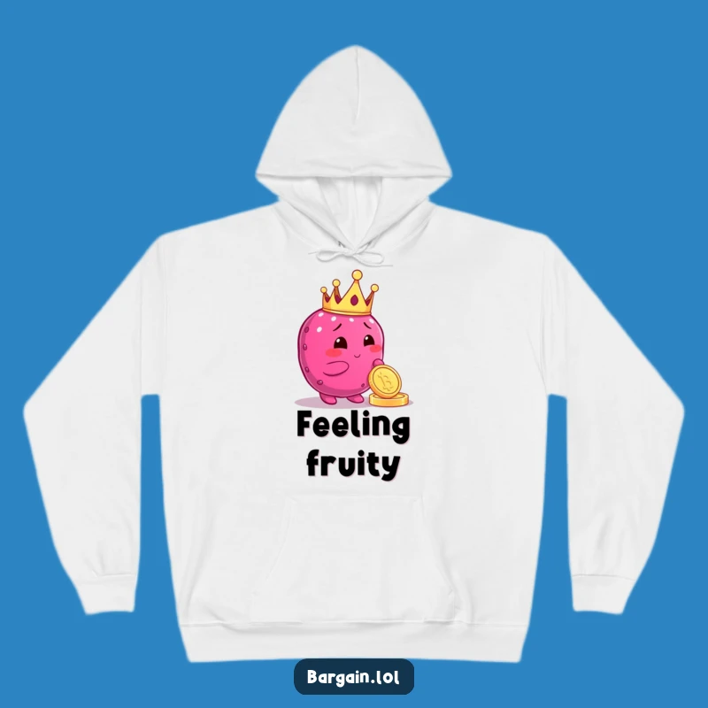 Cozy Funny Berry King Hoodie: Crowned Berry Comfort, Great Funny Gift for Rulers