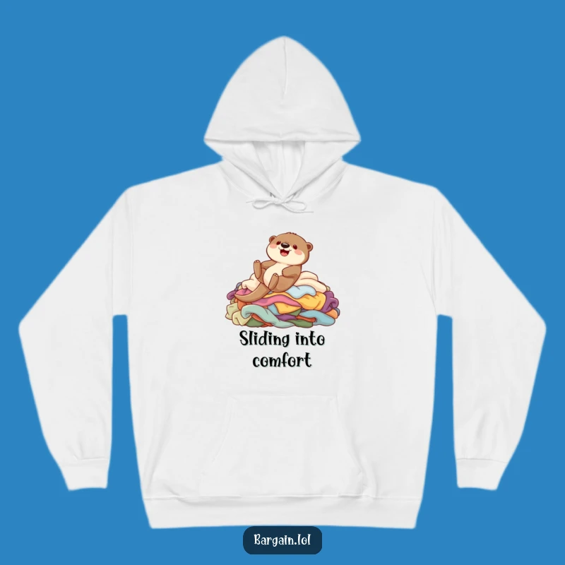 Cozy Funny Otter Clothes Slide Hoodie: Warm & Humorous Comfort