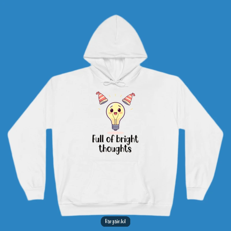 Cozy Funny Surprised Lightbulb Juggling Hats Hoodie: Warmth and Wit, Perfect Funny Gift