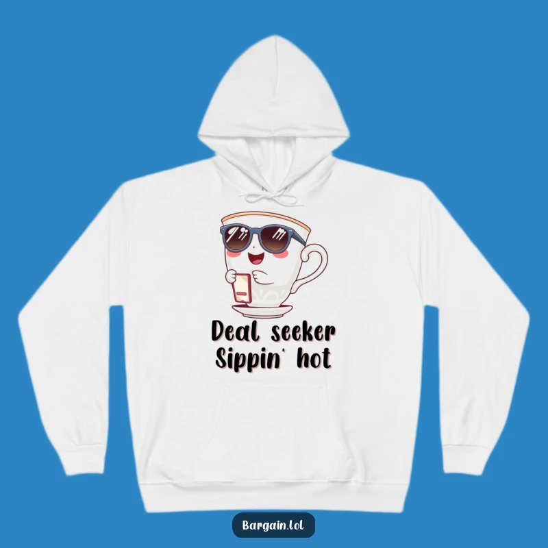 Funny Teacup Sunglasses Hoodie: Cozy Style with Cool Savings