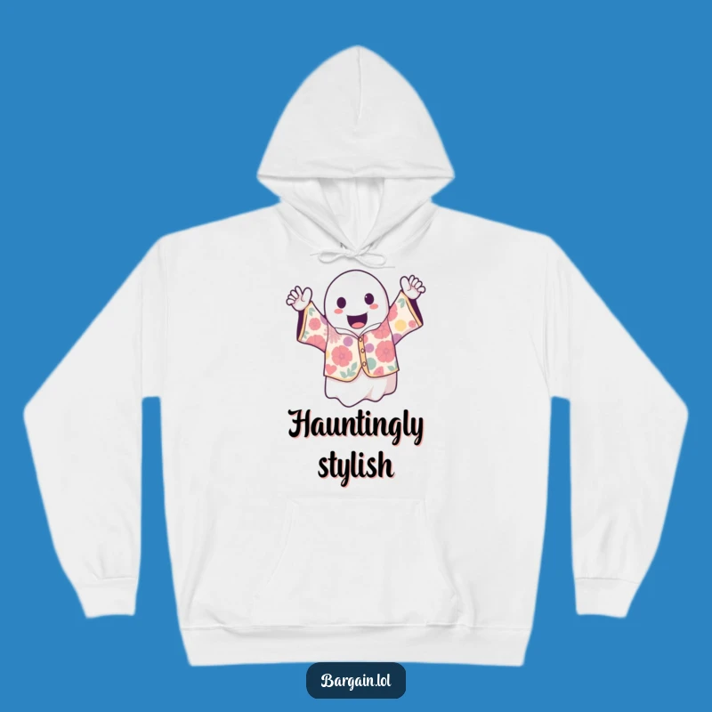 Cozy Funny Kawaii Ghost Vintage Hoodie: Spooky Cute Warm Apparel Gift
