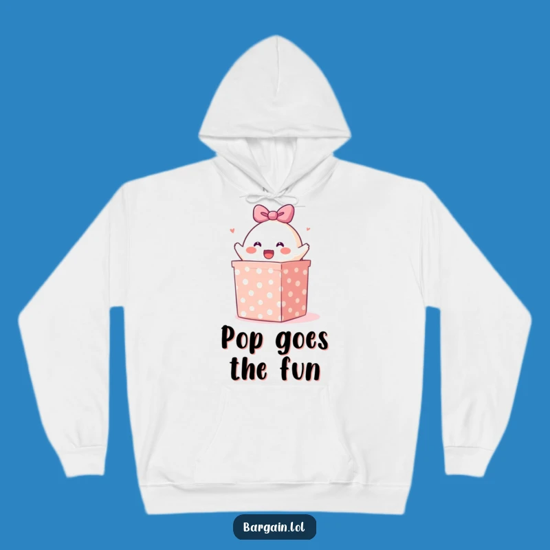Cozy Funny Blob Hoodie: Cheerful Burst Out, Warm Humor Gift