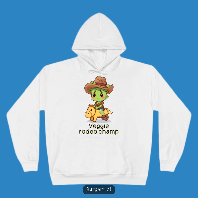 Funny Broccoli Cowboy Hoodie: Cozy Comfort with a Hilarious Twist