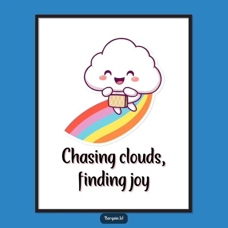 Rainbow Journey Free Printable Wall Art - Whimsical Sky Decor