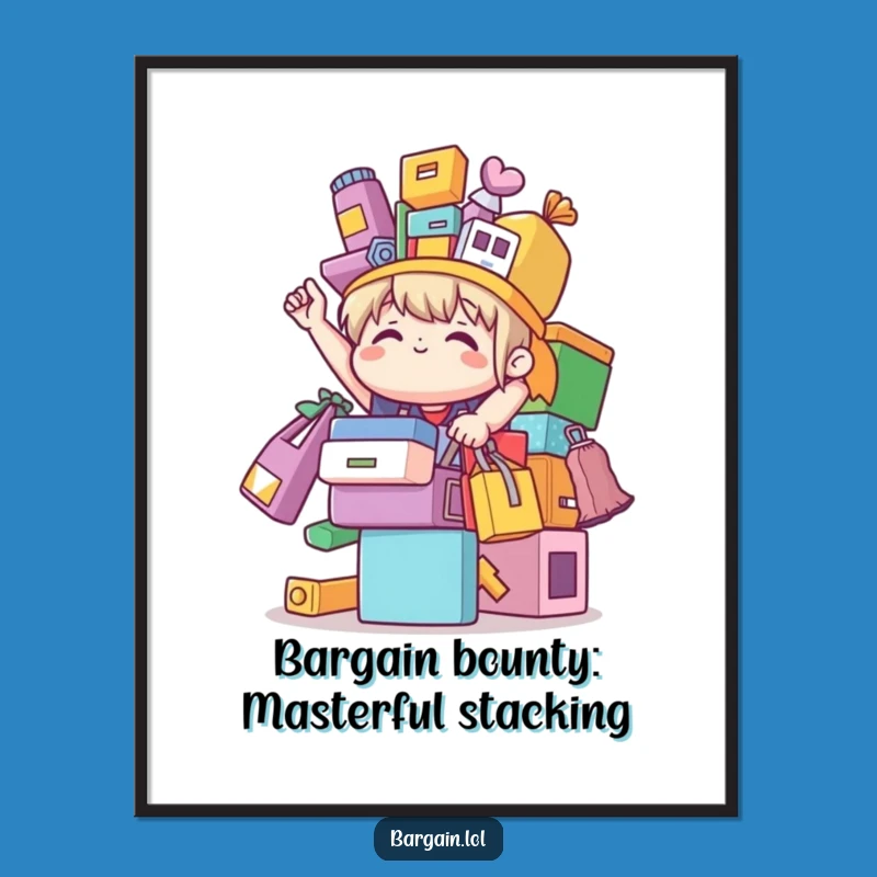 Free Printable Bargain Hunter Wall Art: Quirky Downloadable Decor Gift