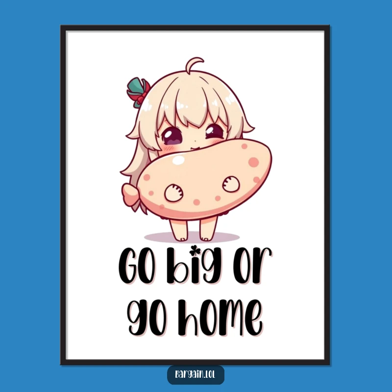 Funny Free Printable Wall Art: Big Item Delight, Humorous Downloadable Decor