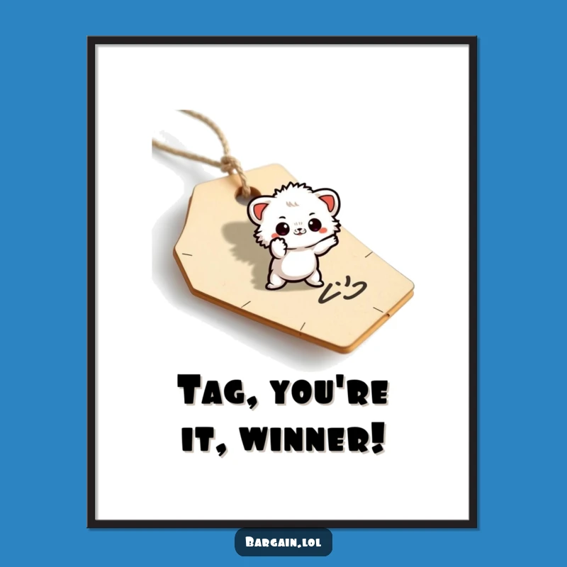 Funny Free Printable Wall Art: Price Tag Pose Downloadable Art