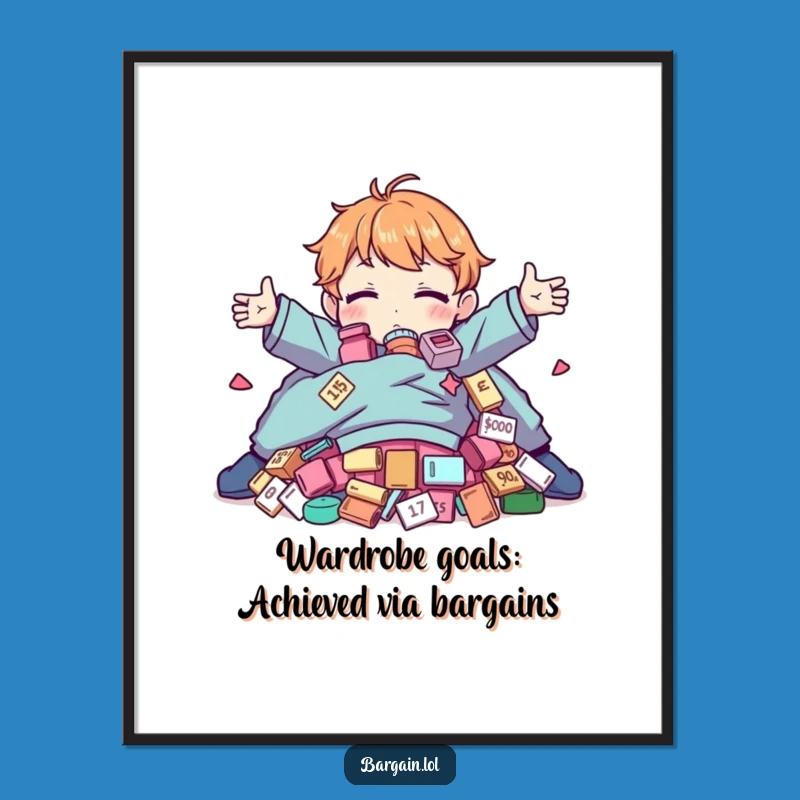 Funny Free Printable Wall Art: Discount Fashion Hugger, Quirky Downloadable Decor