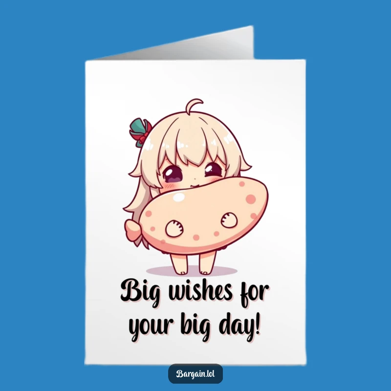 Free Printable Birthday Card: Big Item Delight, Funny Downloadable Gift