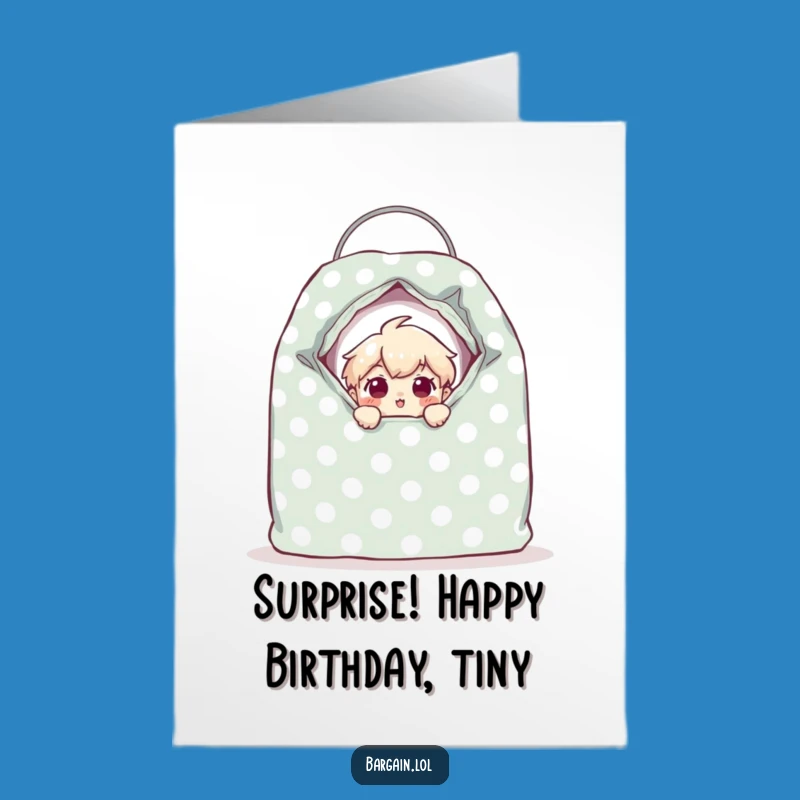 Free Printable Thrift Bag Birthday Card: Funny Downloadable Surprise Gift