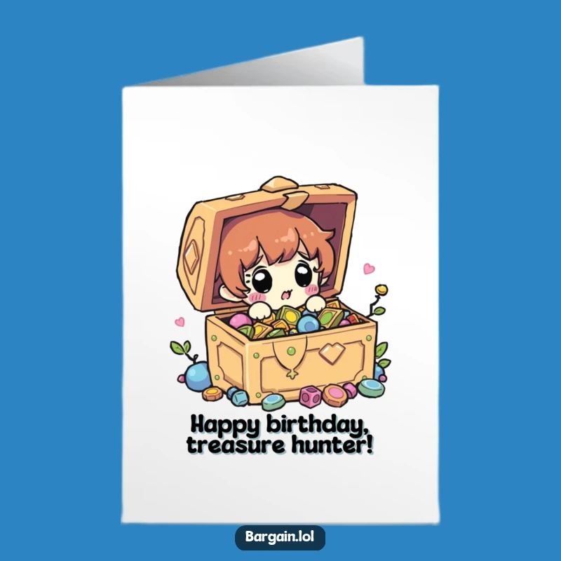 Free Printable Treasure Birthday Card - Surprised Discovery Downloadable Gift