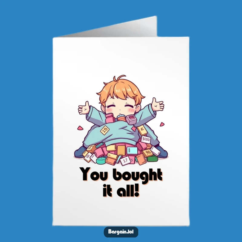 Congrats Free Printable Card: Eccentric Fashionista Hugs Bargain Finds, Downloadable Gift