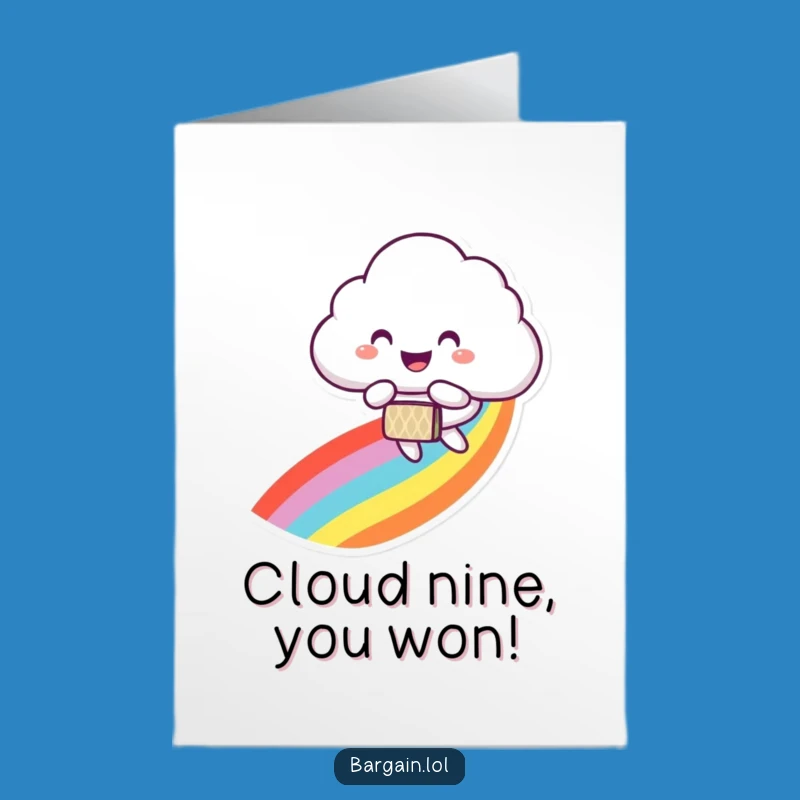 Sky High Success Free Printable Congrats Card - Rainbow Joy Digital Gift