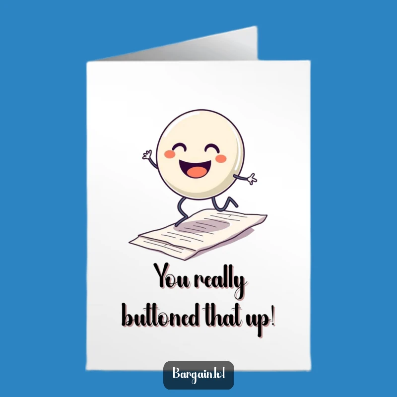 Free Printable Button Card: Hopping Over Success DIY Congrats Gift