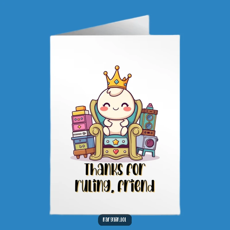 Free Printable Thank You Card: A King's Thrifty Thanks for Your Generosity